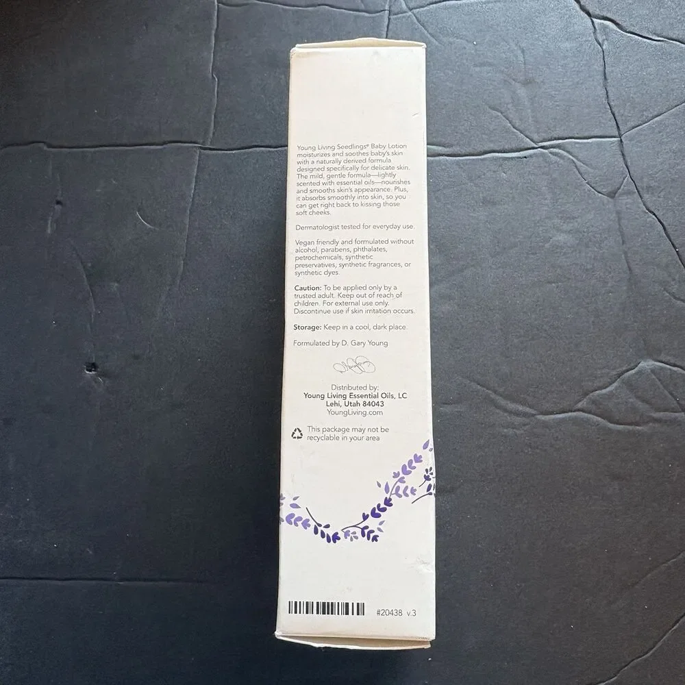 NEW Young Living Seedlings Baby Lotion 4 oz. Tube New in Box Essential Oils
